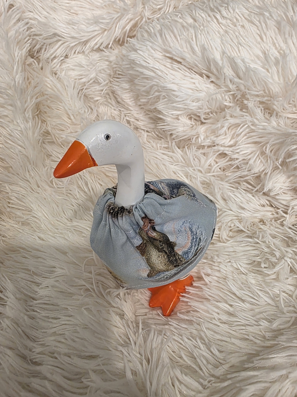 7" Desk Goose Handcrafted Bass Fish Print Dress